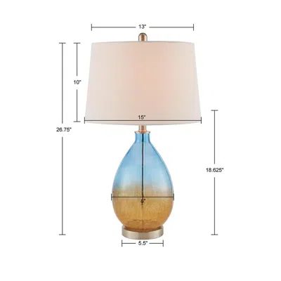 510 Design Ombre Glass Table Lamp, Set Of 2 In Multi