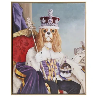 510 Design Pet Portrait King Charles Spaniel Iii Framed Canvas Wall Art