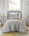 510 Design Phoebe Diamond Quilted Ruffle Edge 2-pc. Comforter Set, Twin/twin Xl In Grey