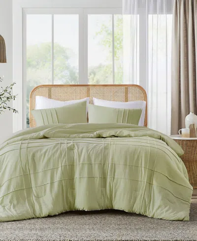510 Design Porter Pleated 3-pc. Comforter Set, California King In Sage