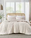 510 Design Porter Pleated 3-pc. Duvet Cover Set, California King In Neutral