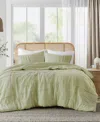 510 Design Porter Pleated 3-pc. Comforter Set, Full In Green