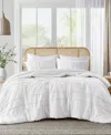 510 Design Porter Pleated 3-pc. Comforter Set, Full In White