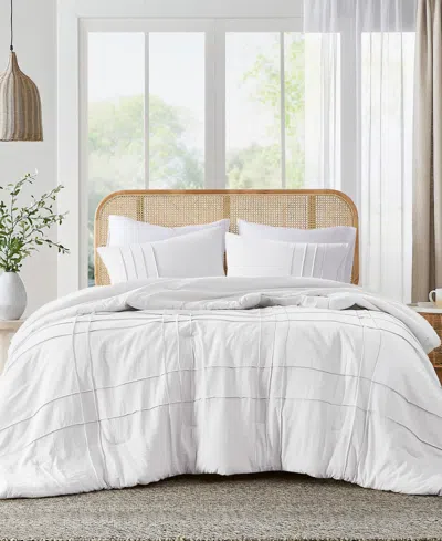 510 Design Porter Pleated 3-pc. Comforter Set, Full In White