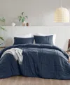 510 Design Porter Pleated 3-pc. Comforter Set, Queen In Navy