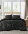 510 Design Porter Washed Pleated 2-pc. Comforter Set, Twin/twin Xl In Black