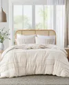 510 Design Porter Washed Pleated 2-pc. Comforter Set, Twin/twin Xl In Neutral