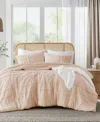 510 DESIGN PORTER WASHED PLEATED 2-PC. DUVET COVER SET, TWIN/TWIN XL