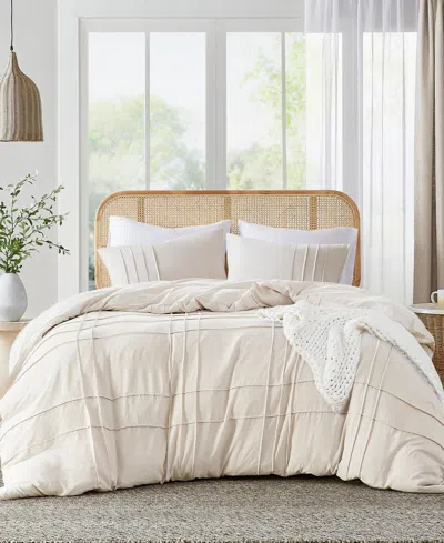 510 Design Porter Washed Pleated 2-pc. Duvet Cover Set, Twin/twin Xl In Neutral