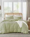 510 DESIGN PORTER WASHED PLEATED 2-PC. DUVET COVER SET, TWIN/TWIN XL