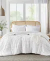 510 Design Porter Washed Pleated 3-pc. Comforter Set, Queen In White