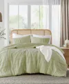 510 Design Porter Washed Pleated 3-pc. Comforter Set, King In Sage