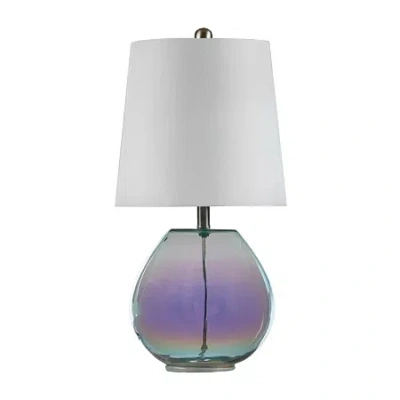 510 Design Ranier Iridescent Glass Table Lamp In Multi