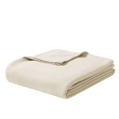 510 Design Rayon From Bamboo Cooling Cotton Lightweight Blanket In Ivory