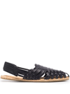 SAINT LAURENT INTERWOVEN-DESIGN ESPADRILLES