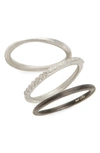 ARMENTA NEW WORLD SET OF THREE STACKING RINGS,10976