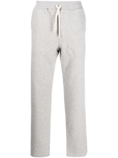 Norse Projects Logo-patch Cotton Sweatpants In Light Grey Melange