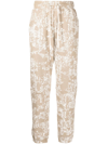 John Elliott Sydney Graphic-print Track Pants In Braun