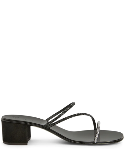 Giuseppe Zanotti Julianne 40mm Sandals In Schwarz