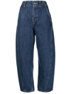 Studio Nicholson Akerman Pants Woman Indigo In Cotton In Blau