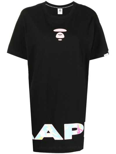 Aape By A Bathing Ape Logo印花t恤 In Schwarz