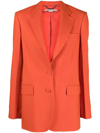 Stella Mccartney Single-breasted Tailored Blazer In Orange