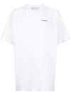 Off-white Back Arrow Printing Round Neck Short Sleeve White