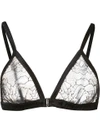 FLEUR DU MAL ROSE LACE TRIANGLE BRA,BR0082010011762009