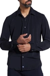 Pino By Pinoporte Luciano Button Front Shirt In Black