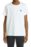 BURBERRY PARKER EMBROIDERED LOGO T-SHIRT