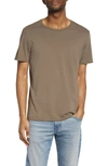 Atm Anthony Thomas Melillo Cotton Crewneck T-shirt In Bark