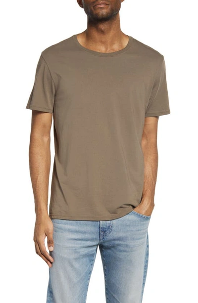 Atm Anthony Thomas Melillo Cotton Crewneck T-shirt In Bark