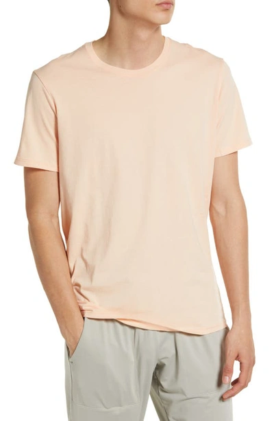 Atm Anthony Thomas Melillo Cotton Crewneck T-shirt In Tropical Peach