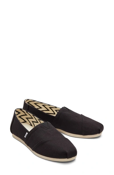 Toms Women's Alpargata Slip On Flats In Black