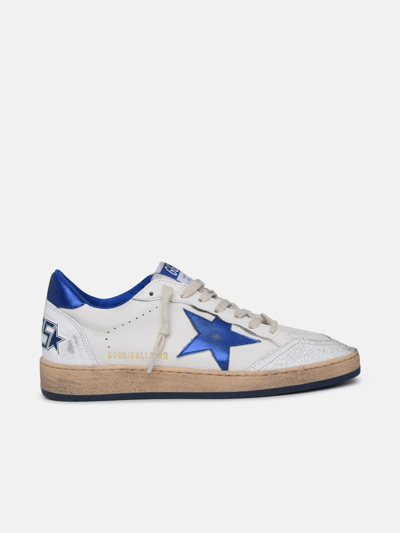 Golden Goose Distressed Ball Star Sneakers In White