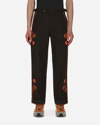 BODE RANCHER EMBROIDERED TROUSERS BROWN