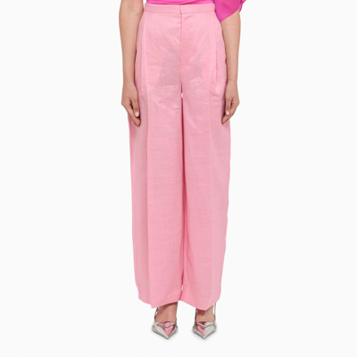 Anouki Pink Linen Baggy Trousers