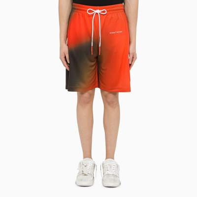 Off-white White And Orange Bermuda Shorts