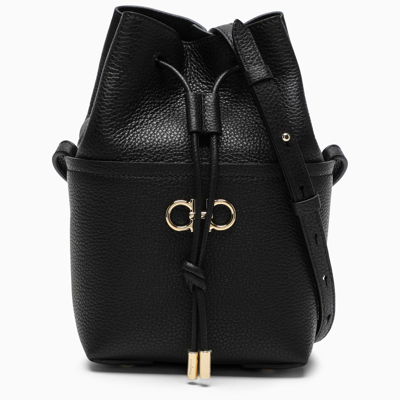 Ferragamo Black Bucket Bag