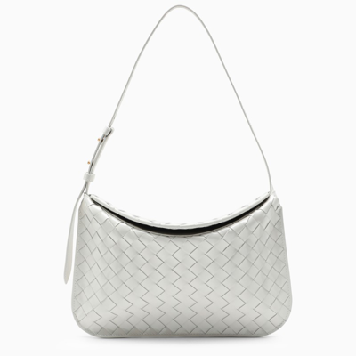 Bottega Veneta Small White Metal Loop Shoulder Bag