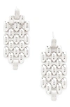 Monica Vinader Sterling Silver Heirloom Chain Cocktail Earrings In Sterling Silver