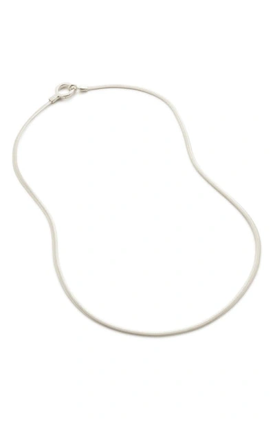 Monica Vinader X Doina Snake Chain Necklace In Silver