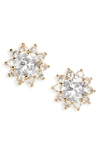 Kate Spade Sunny Halo Stud Earrings In Clear.
