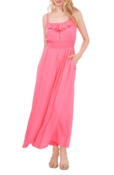 1.state Flounce Sleeveless Maxi Dress In Pink