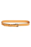 Chloé Edith Leather Belt In Tan Apricot