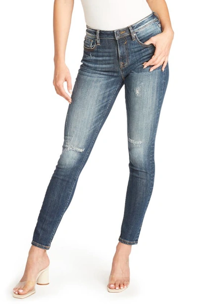 Vigoss Women's Marley Distressed Jeans In Medium Wash