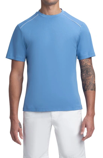 Bugatchi Short-sleeve Crewneck T-shirt In Riviera