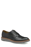 Johnston & Murphy Upton Wingtip Derby In Black Full Grain