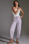 Agolde Baggy Tapered-leg Organic-cotton Denim Jeans In Purple
