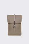 Rains Men's Mini Flap Backpack In Tonal Taupe